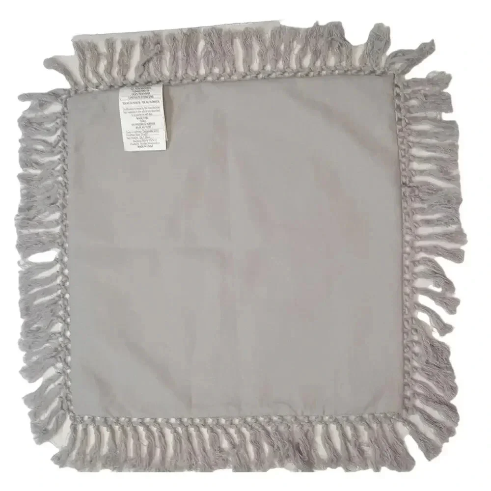 Thro Shibori Fringe Trim Pillow Cover 20